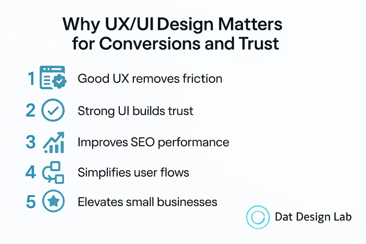 UX UI Design for conversions and trust Dat Design Lab
