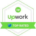 Upwork Badge top rated