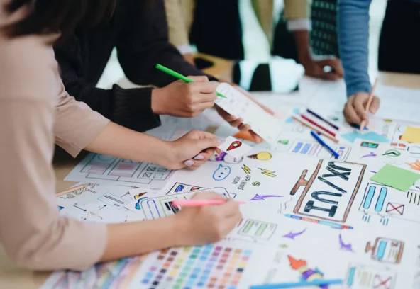 ux ui website design and development template layout process