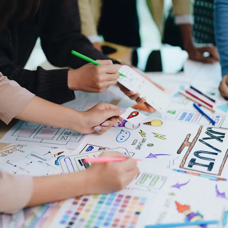 ux ui website design and development template layout process