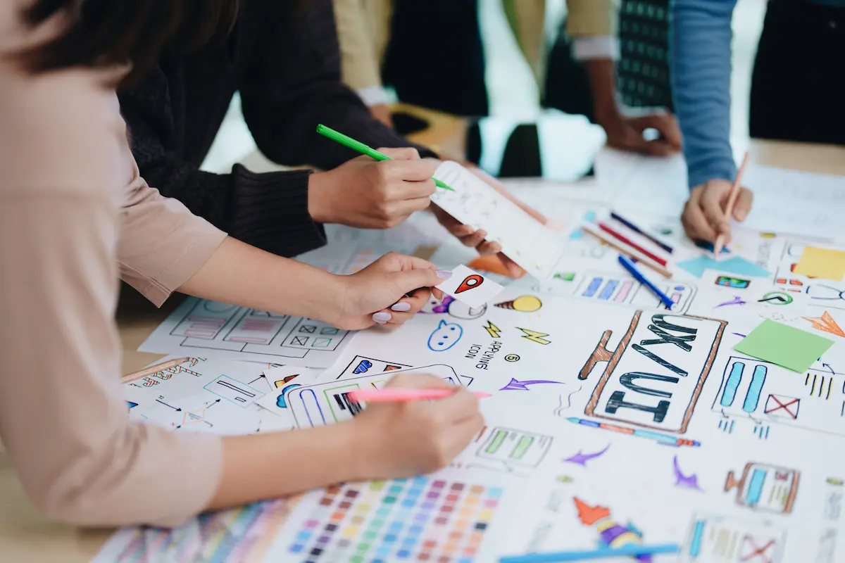 ux ui website design and development template layout process