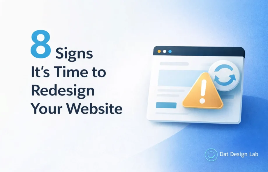 signs to redesign your website