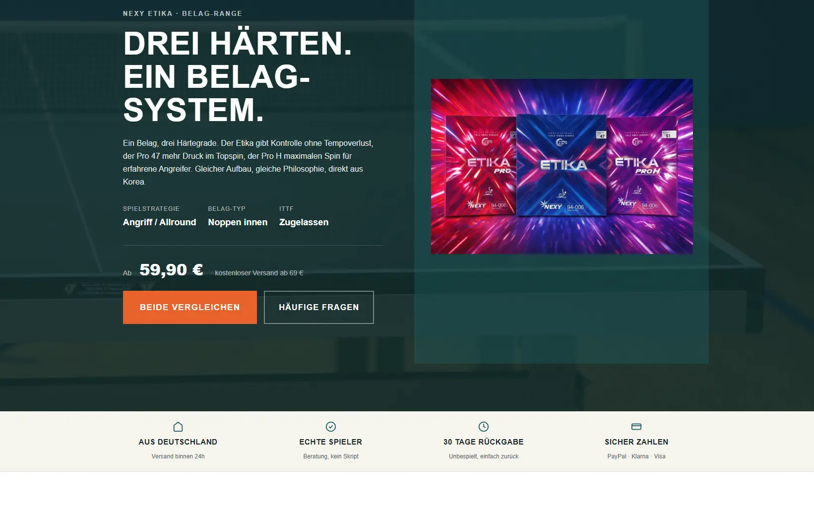 Ad landing page