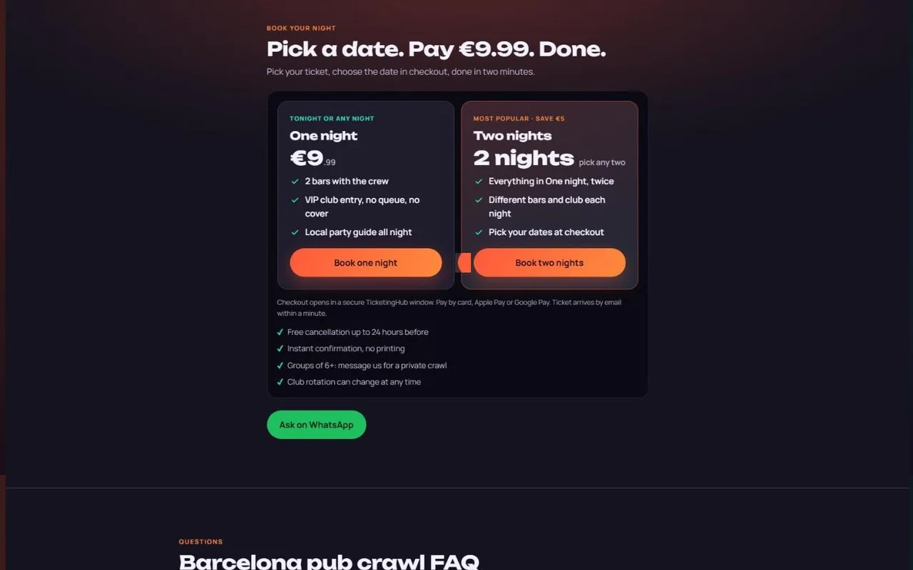 Reservas y preguntas frecuentes